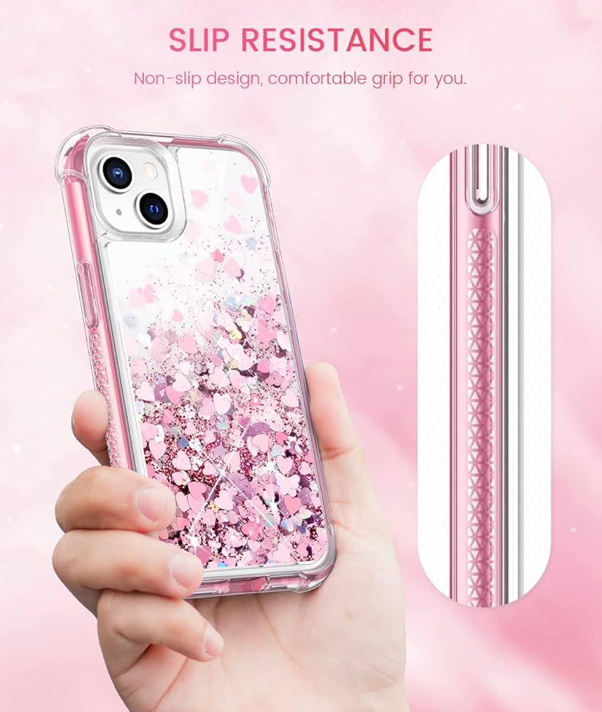 Amazon.co.jp: Caka グリッターケース iPhone 13 & iPhone 14 用